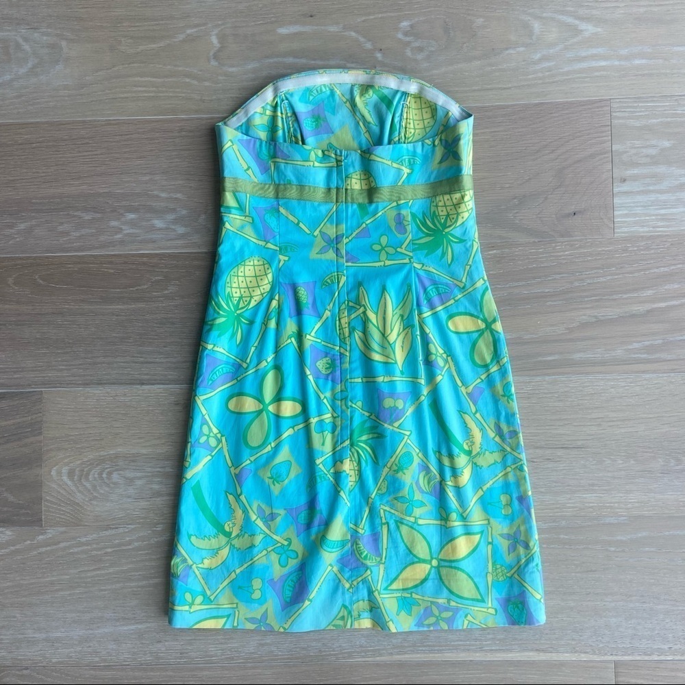 Vintage Lilly Pulitzer Strapless Mini Dress - Picture 3 of 4